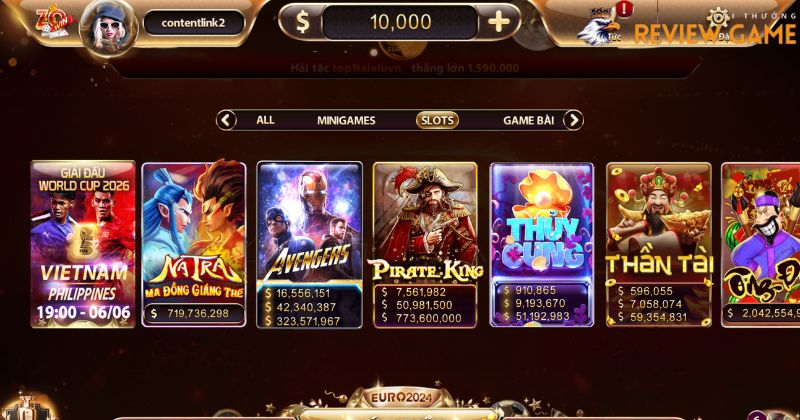 Game slot nổ hủ đặc sắc tại Zowin