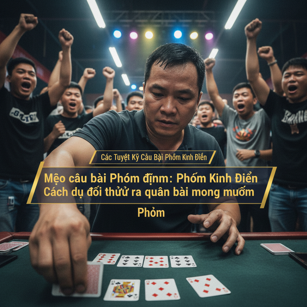 Ví dụ về kỹ thuật câu bài Phỏm